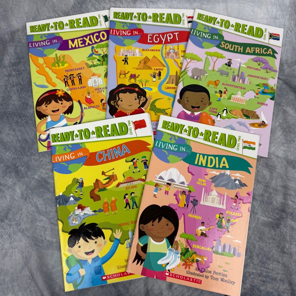 Living In... World Cultures 5 Book Set Chloe Perkins Ready-to-Read Level 2 Kids